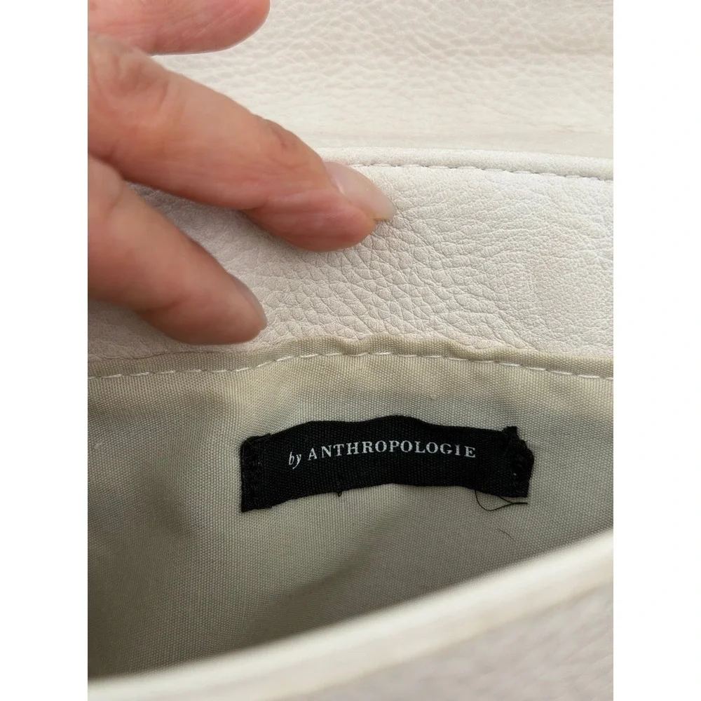Anthropologie Crossbody Satchel Bag Blush Pink Faux‎ Leather Mini Messenger